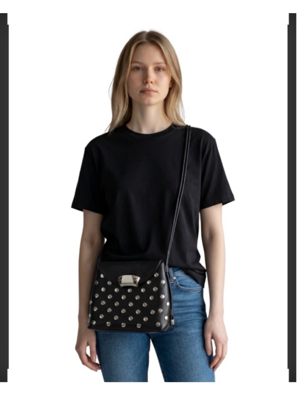 3.1 Phillip Lim ID Petite Soft Studded Shoulder Bag Black NWT
